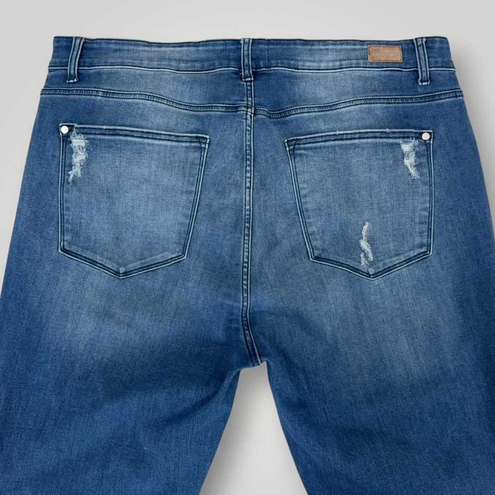 Judy Blue Skinny Jeans Womens 22W High Rise Distressed Stretch Plus Size